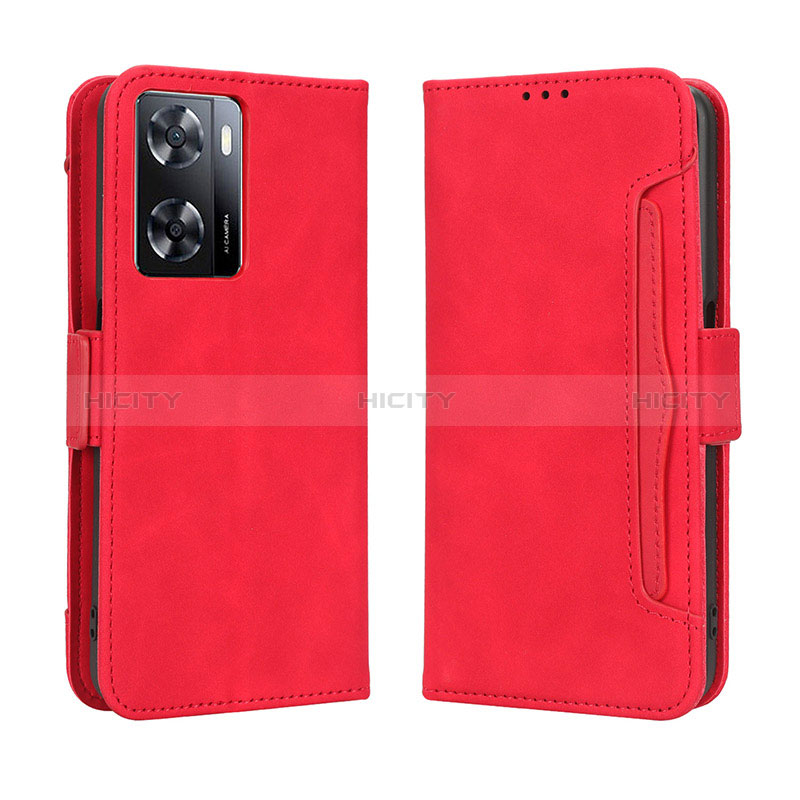 Handytasche Stand Schutzhülle Flip Leder Hülle BY3 für Oppo A57e Rot