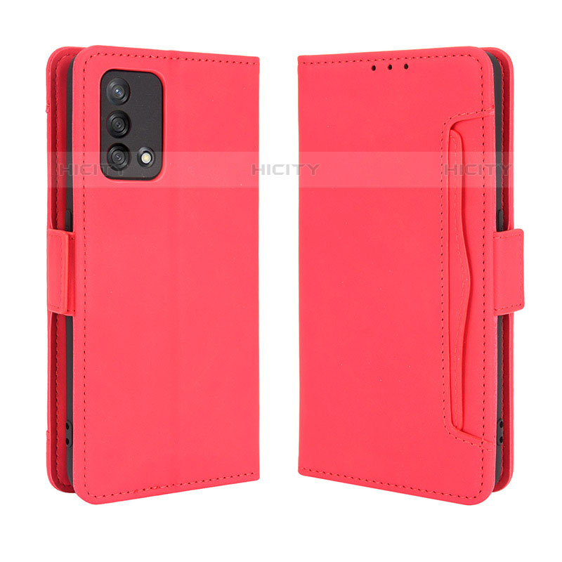 Handytasche Stand Schutzhülle Flip Leder Hülle BY3 für Oppo A74 4G Rot Plus