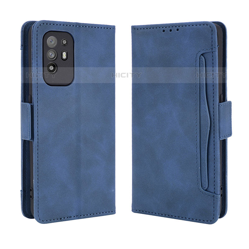 Handytasche Stand Schutzhülle Flip Leder Hülle BY3 für Oppo A94 5G Blau Plus