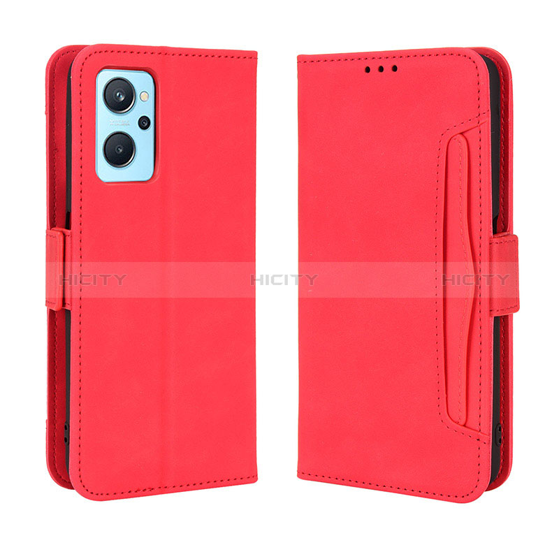 Handytasche Stand Schutzhülle Flip Leder Hülle BY3 für Oppo A96 4G Rot Plus