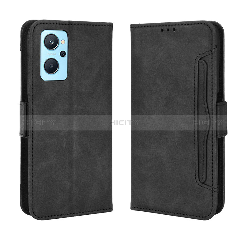 Handytasche Stand Schutzhülle Flip Leder Hülle BY3 für Oppo A96 4G Schwarz Plus