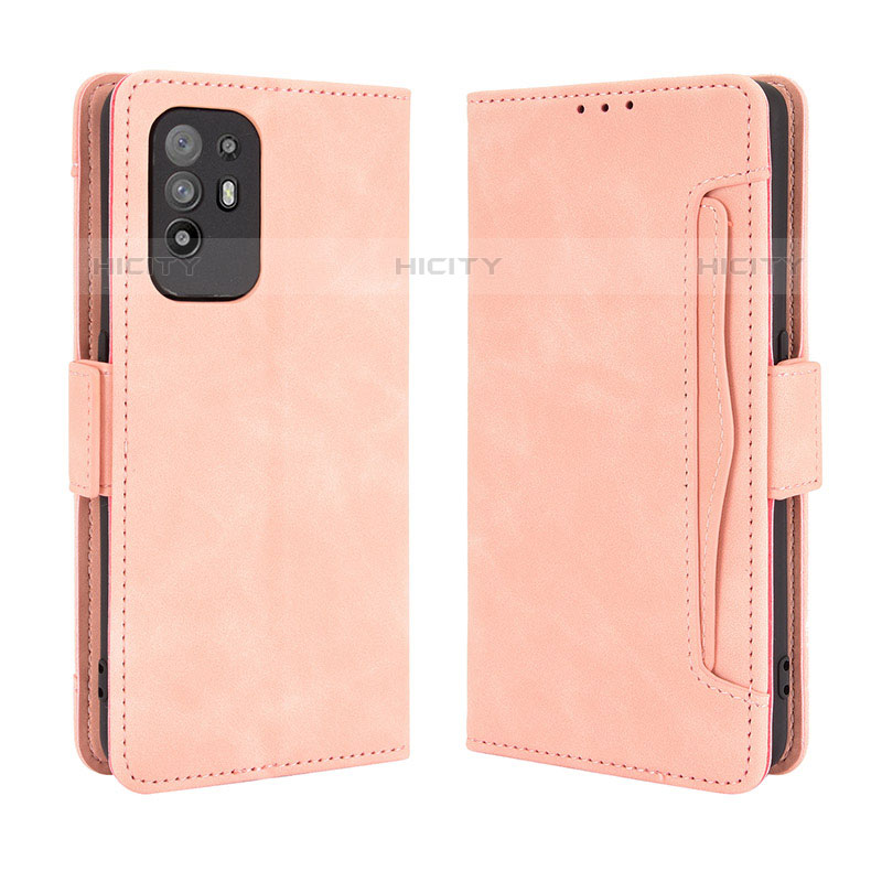 Handytasche Stand Schutzhülle Flip Leder Hülle BY3 für Oppo F19 Pro+ Plus 5G Rosa Plus