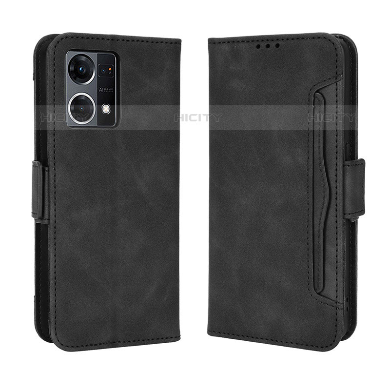 Handytasche Stand Schutzhülle Flip Leder Hülle BY3 für Oppo F21s Pro 4G Schwarz Plus