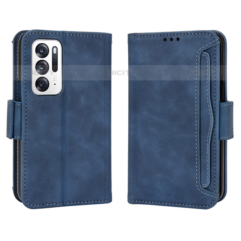 Handytasche Stand Schutzhülle Flip Leder Hülle BY3 für Oppo Find N 5G Blau Plus