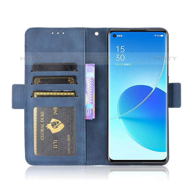 Handytasche Stand Schutzhülle Flip Leder Hülle BY3 für Oppo Reno6 Pro 5G groß