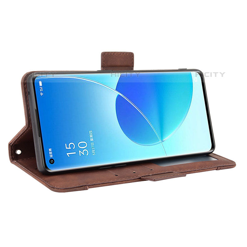 Handytasche Stand Schutzhülle Flip Leder Hülle BY3 für Oppo Reno6 Pro 5G India groß