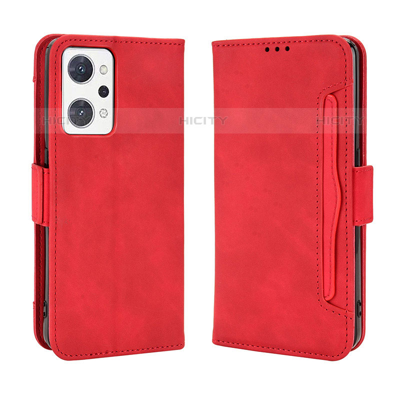 Handytasche Stand Schutzhülle Flip Leder Hülle BY3 für Oppo Reno7 A Rot