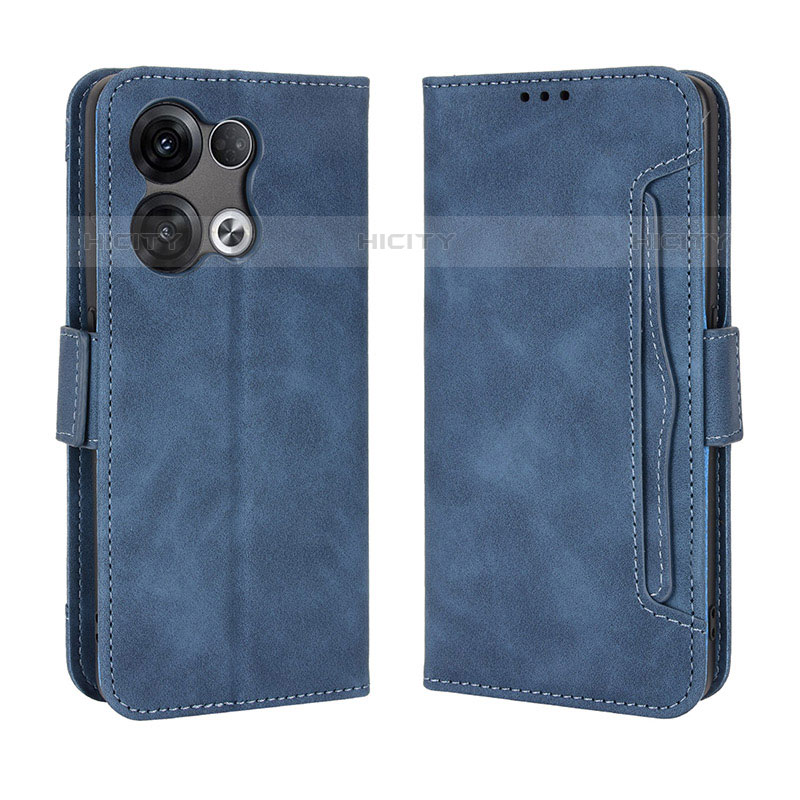 Handytasche Stand Schutzhülle Flip Leder Hülle BY3 für Oppo Reno8 5G Blau