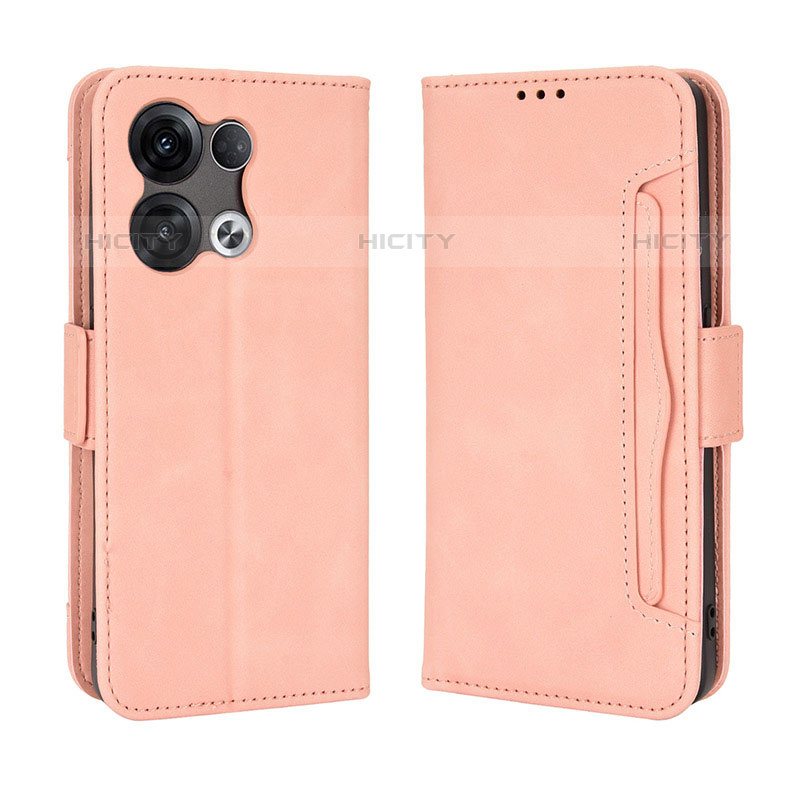 Handytasche Stand Schutzhülle Flip Leder Hülle BY3 für Oppo Reno8 Pro 5G Rosa Plus