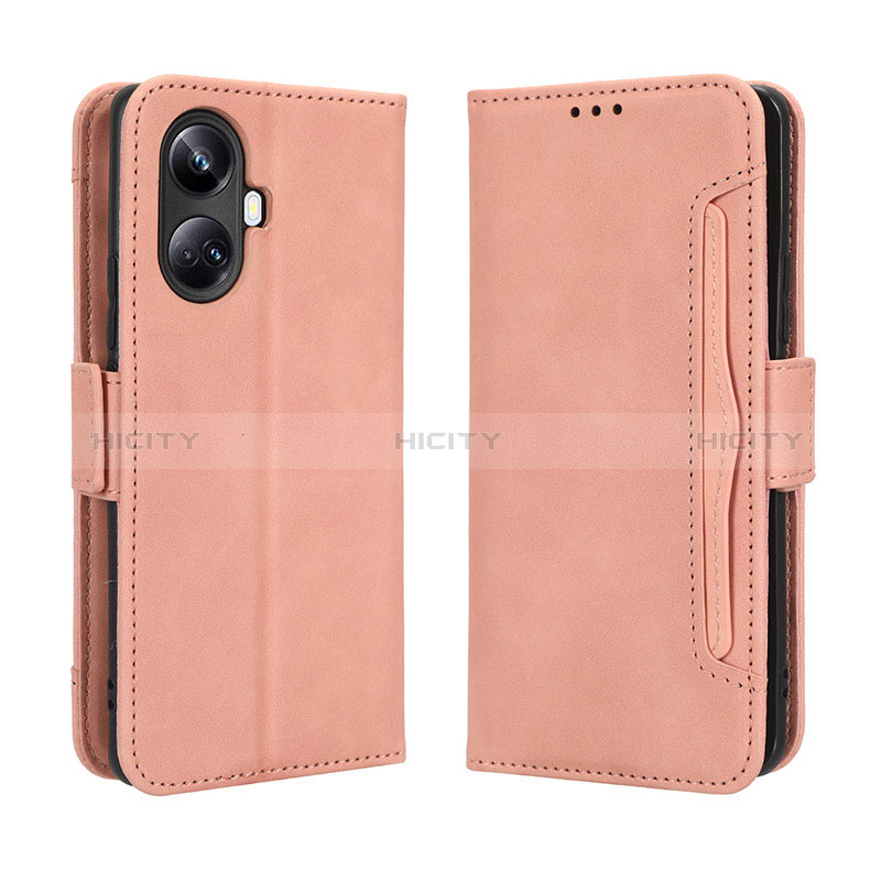 Handytasche Stand Schutzhülle Flip Leder Hülle BY3 für Realme 10 Pro+ Plus 5G Rosa