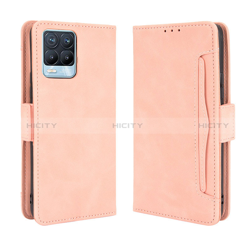 Handytasche Stand Schutzhülle Flip Leder Hülle BY3 für Realme 8 4G Rosa