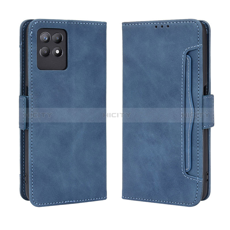 Handytasche Stand Schutzhülle Flip Leder Hülle BY3 für Realme 8i Blau