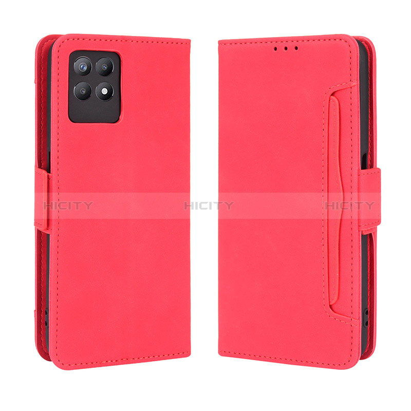 Handytasche Stand Schutzhülle Flip Leder Hülle BY3 für Realme 8i Rot