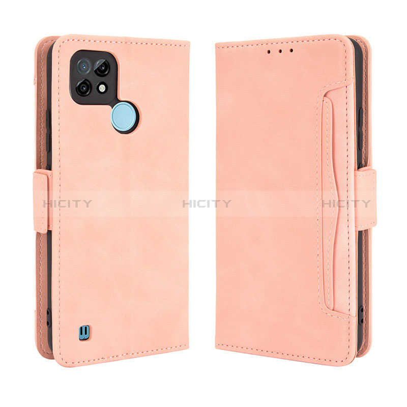 Handytasche Stand Schutzhülle Flip Leder Hülle BY3 für Realme C21 Rosa