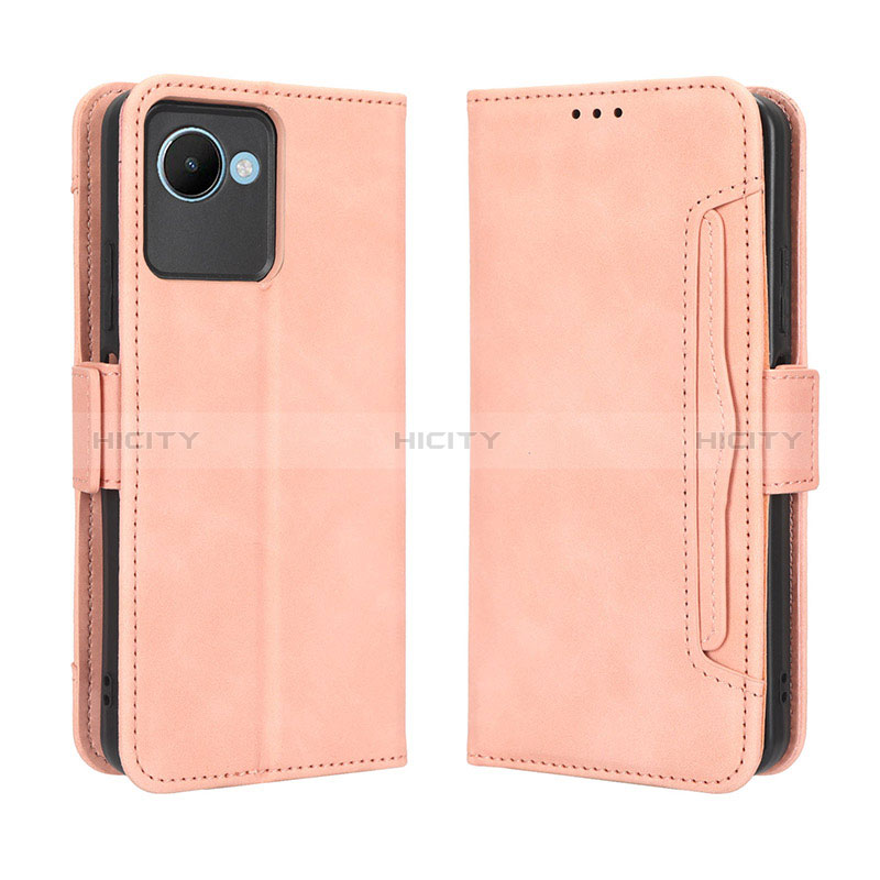 Handytasche Stand Schutzhülle Flip Leder Hülle BY3 für Realme C30 Rosa