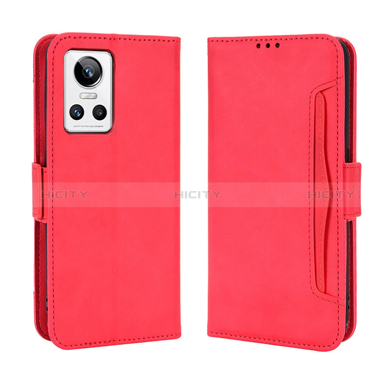 Handytasche Stand Schutzhülle Flip Leder Hülle BY3 für Realme GT Neo3 5G Rot Plus