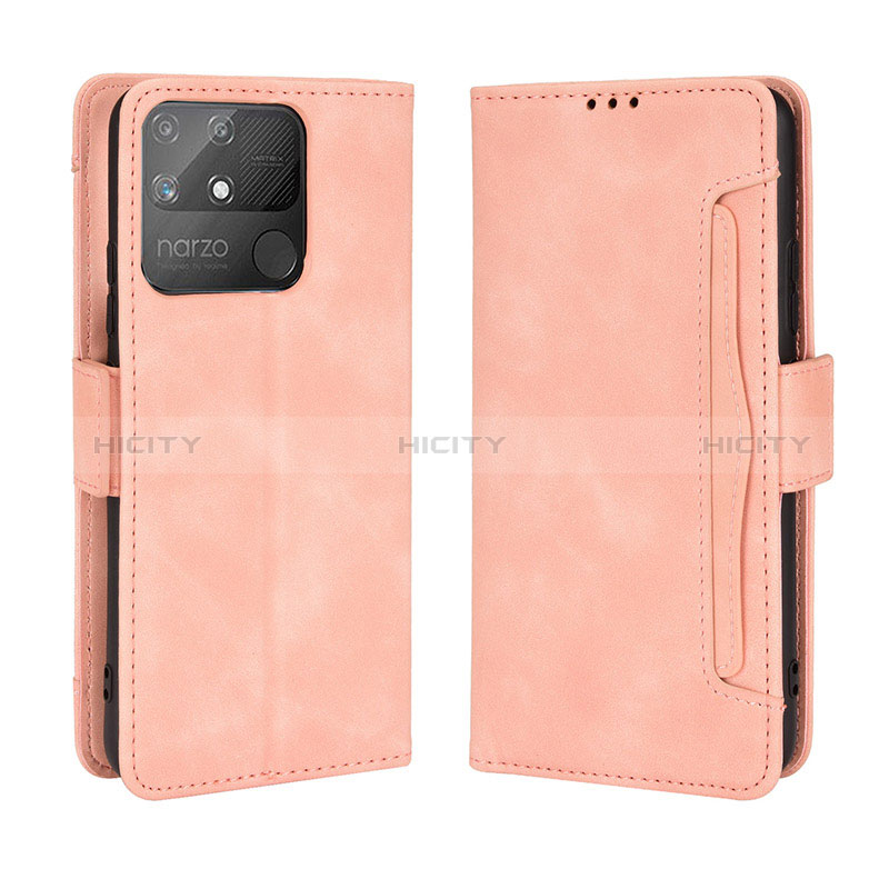 Handytasche Stand Schutzhülle Flip Leder Hülle BY3 für Realme Narzo 50A Rosa