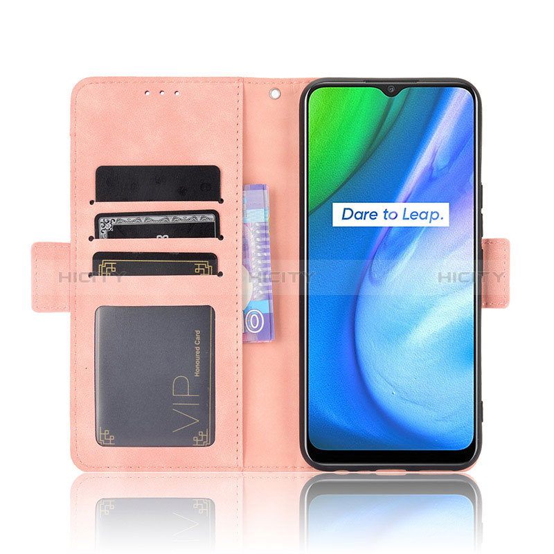 Handytasche Stand Schutzhülle Flip Leder Hülle BY3 für Realme Q2i 5G groß