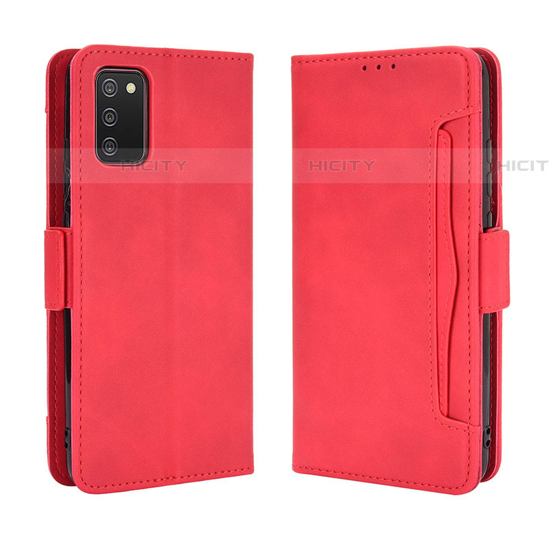 Handytasche Stand Schutzhülle Flip Leder Hülle BY3 für Samsung Galaxy A03s Rot