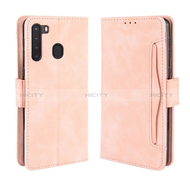 Handytasche Stand Schutzhülle Flip Leder Hülle BY3 für Samsung Galaxy A21 groß