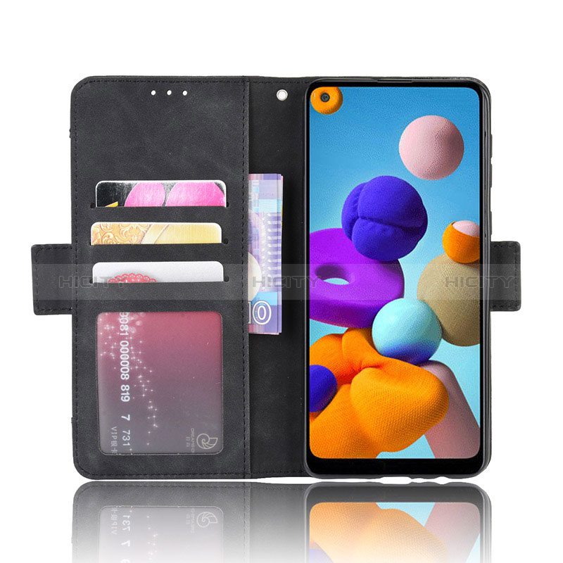 Handytasche Stand Schutzhülle Flip Leder Hülle BY3 für Samsung Galaxy A21 groß