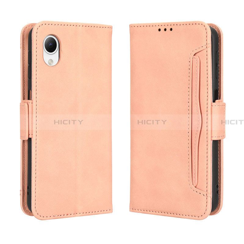 Handytasche Stand Schutzhülle Flip Leder Hülle BY3 für Samsung Galaxy A23 5G SC-56C Rosa