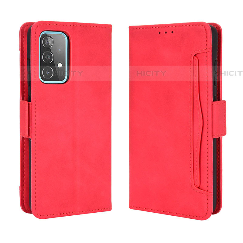 Handytasche Stand Schutzhülle Flip Leder Hülle BY3 für Samsung Galaxy A52 4G Rot