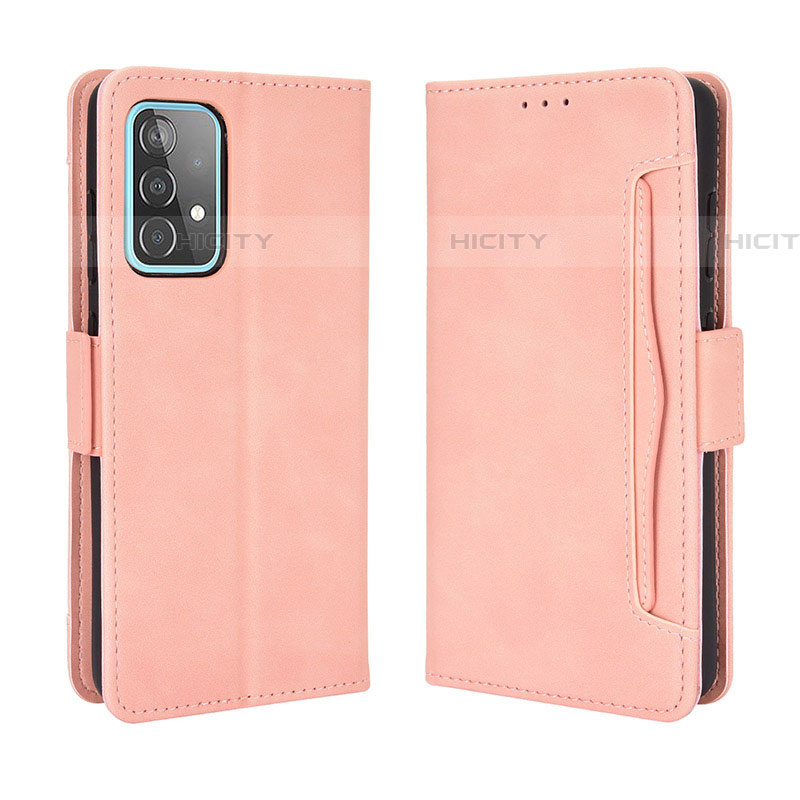 Handytasche Stand Schutzhülle Flip Leder Hülle BY3 für Samsung Galaxy A52 5G Rosa