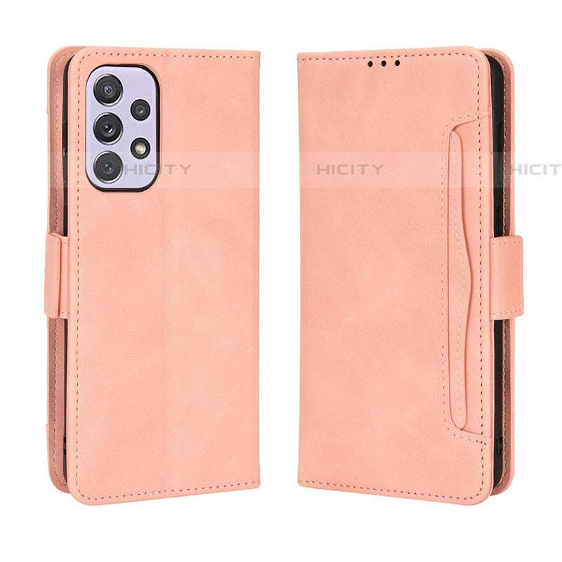 Handytasche Stand Schutzhülle Flip Leder Hülle BY3 für Samsung Galaxy A53 5G Rosa Plus