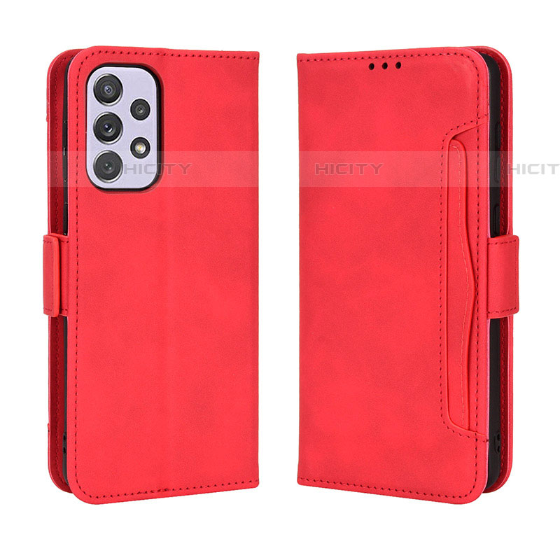 Handytasche Stand Schutzhülle Flip Leder Hülle BY3 für Samsung Galaxy A53 5G Rot Plus