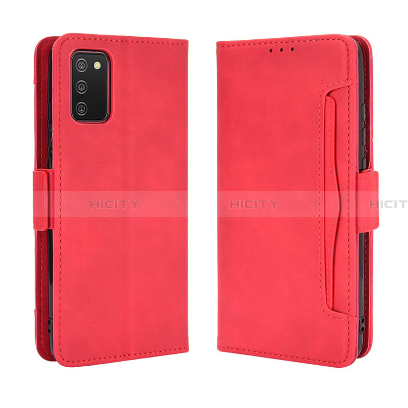 Handytasche Stand Schutzhülle Flip Leder Hülle BY3 für Samsung Galaxy F02S SM-E025F Rot Plus