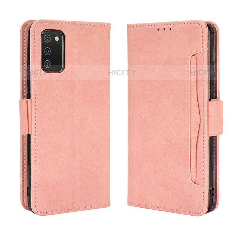 Handytasche Stand Schutzhülle Flip Leder Hülle BY3 für Samsung Galaxy M02s Rosa