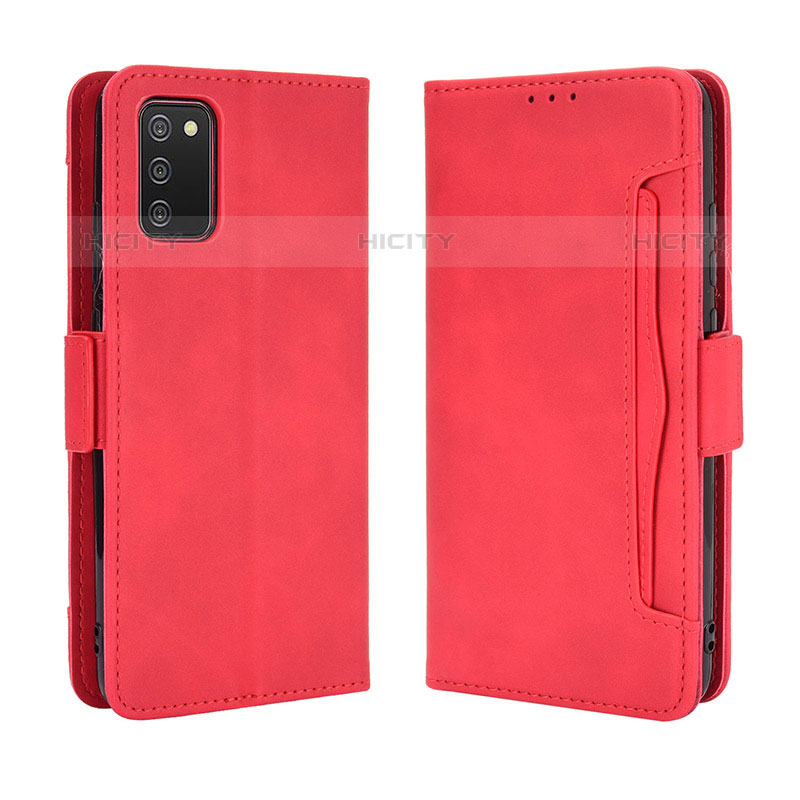 Handytasche Stand Schutzhülle Flip Leder Hülle BY3 für Samsung Galaxy M02s Rot Plus