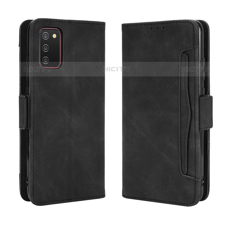 Handytasche Stand Schutzhülle Flip Leder Hülle BY3 für Samsung Galaxy M02s Schwarz Plus