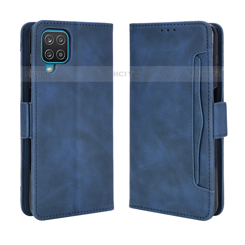 Handytasche Stand Schutzhülle Flip Leder Hülle BY3 für Samsung Galaxy M32 4G Blau Plus