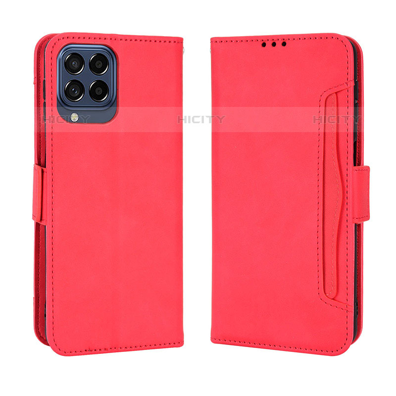 Handytasche Stand Schutzhülle Flip Leder Hülle BY3 für Samsung Galaxy M33 5G Rot Plus