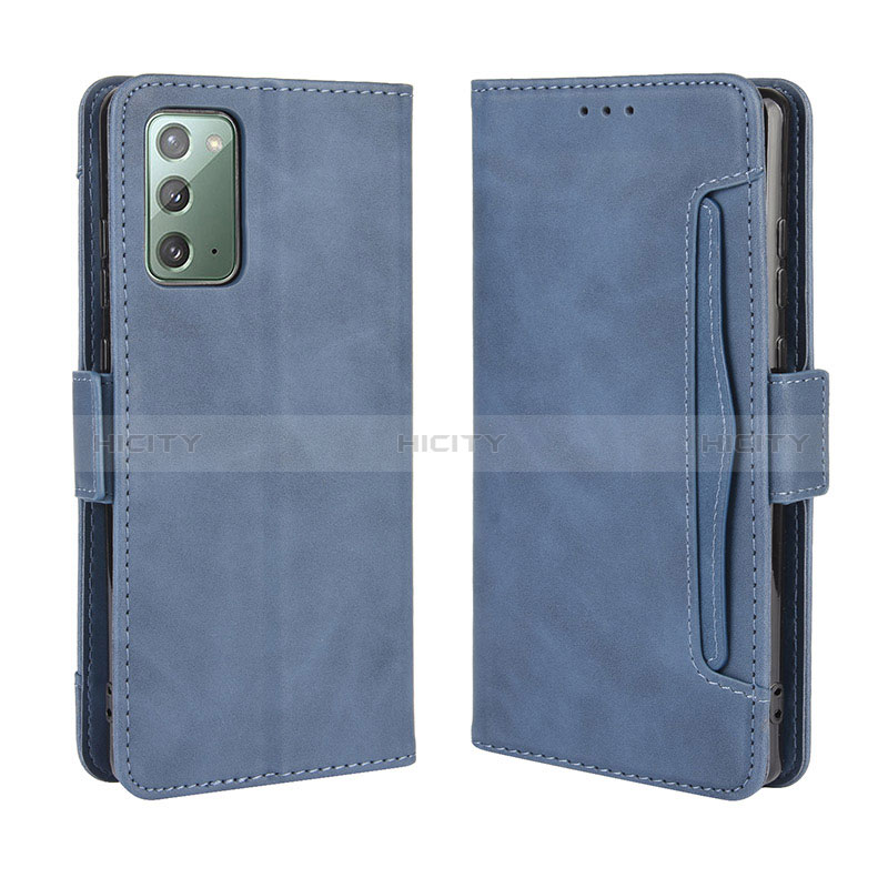 Handytasche Stand Schutzhülle Flip Leder Hülle BY3 für Samsung Galaxy S20 FE (2022) 5G Blau Plus