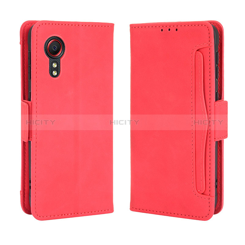 Handytasche Stand Schutzhülle Flip Leder Hülle BY3 für Samsung Galaxy XCover 5 SM-G525F Rot