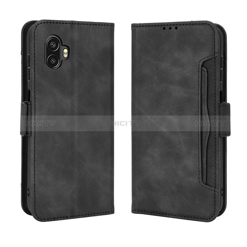 Handytasche Stand Schutzhülle Flip Leder Hülle BY3 für Samsung Galaxy XCover 6 Pro 5G Schwarz