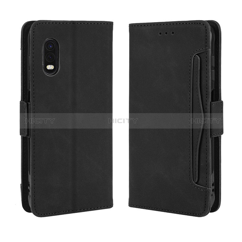 Handytasche Stand Schutzhülle Flip Leder Hülle BY3 für Samsung Galaxy XCover Pro Schwarz