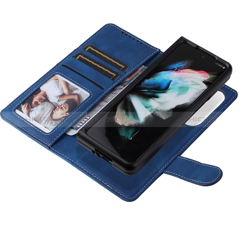 Handytasche Stand Schutzhülle Flip Leder Hülle BY3 für Samsung Galaxy Z Fold3 5G