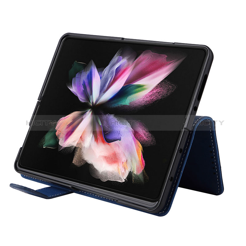 Handytasche Stand Schutzhülle Flip Leder Hülle BY3 für Samsung Galaxy Z Fold3 5G