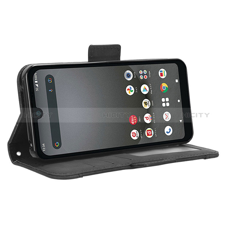 Handytasche Stand Schutzhülle Flip Leder Hülle BY3 für Sharp Aquos wish3 groß