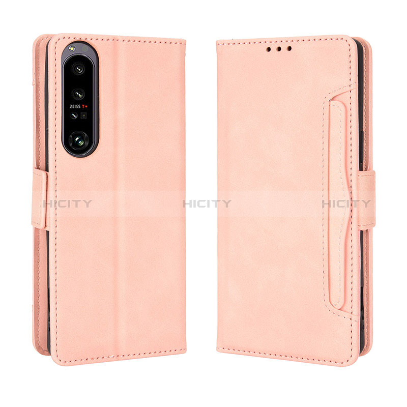 Handytasche Stand Schutzhülle Flip Leder Hülle BY3 für Sony Xperia 1 IV SO-51C Rosa