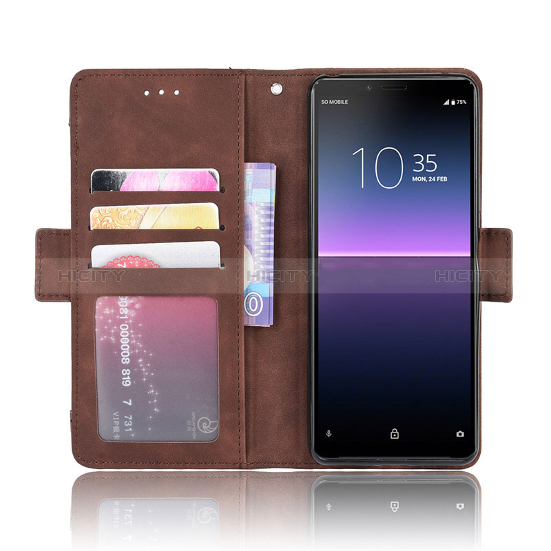 Handytasche Stand Schutzhülle Flip Leder Hülle BY3 für Sony Xperia 10 II