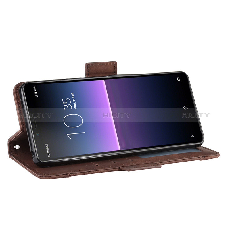 Handytasche Stand Schutzhülle Flip Leder Hülle BY3 für Sony Xperia 10 II