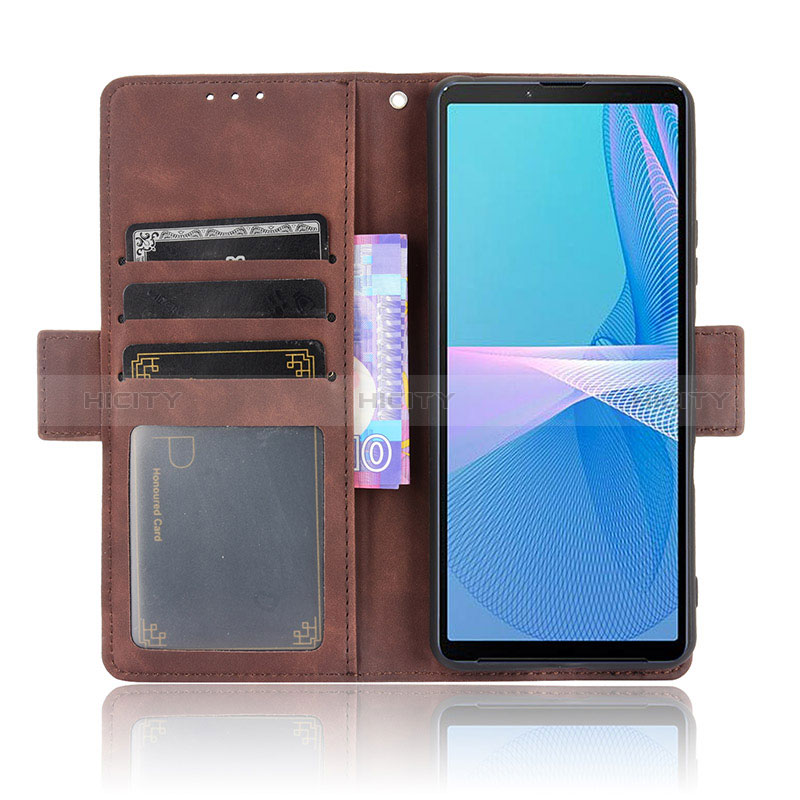 Handytasche Stand Schutzhülle Flip Leder Hülle BY3 für Sony Xperia 10 III Lite groß