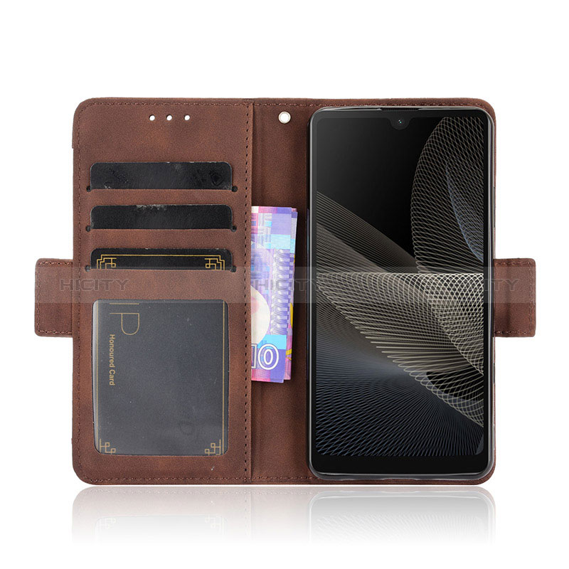 Handytasche Stand Schutzhülle Flip Leder Hülle BY3 für Sony Xperia Ace II groß