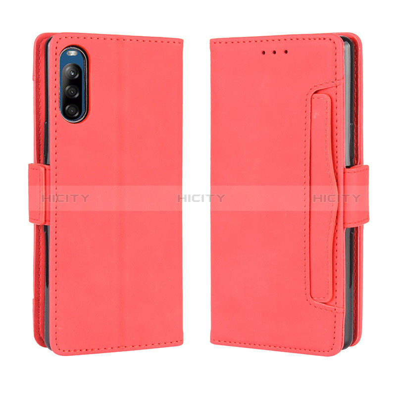 Handytasche Stand Schutzhülle Flip Leder Hülle BY3 für Sony Xperia L4 Rot Plus