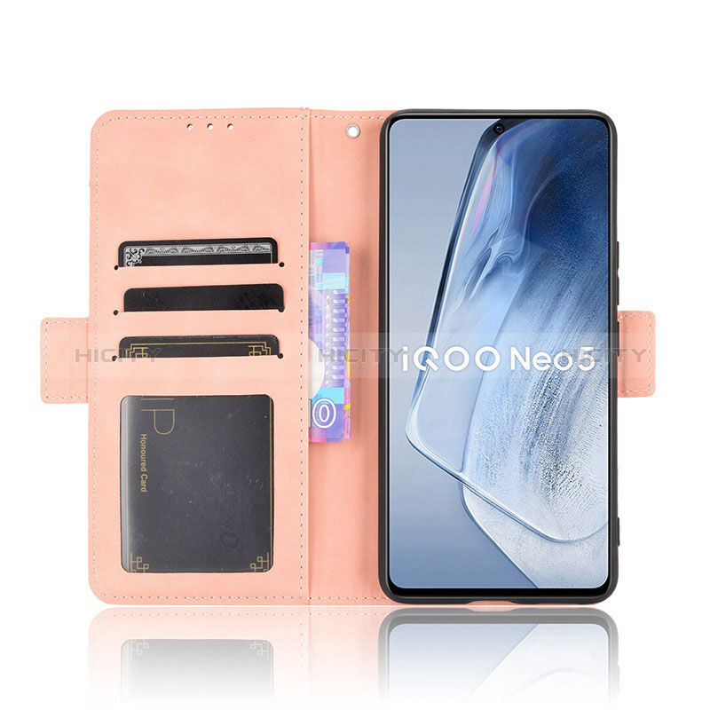 Handytasche Stand Schutzhülle Flip Leder Hülle BY3 für Vivo iQOO 7 India 5G groß